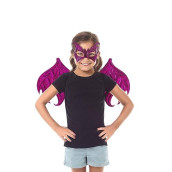 Little Adventures Reversible Dragon Mask And Wing Sets For Boys & Girls - Pink/Magenta