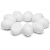 Sallyfashion Wooden Fake Eggs,9 Pieces White Wooden Easter Egg Wood Eggs For Crafts Easter Home Decor