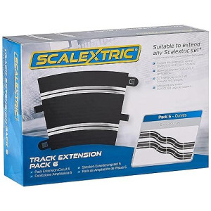 Scalextric Extension Pack 6 1:32 Scale Radius 3 Curves X 8 C8555 Slot Car Track