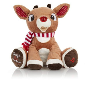 Kids Preferred Santa Claus Rudolph The Red-Nosed Reindeer Musical Stuffed Animal, Baby'S First Christmas Plush, 8 Inches