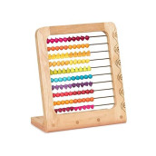 B. toys by Battat B. toys  Two-ty Fruity! Wooden Abacus Toy  Classic Wooden Math Game Toy for Early Childhood Education & Development with 100 Fruit Beads