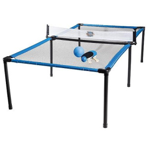 Franklin Sports Spyder Pong Tennis - Table Tennis, Volleyball And 4-Square Outdoor Game - Indoor Or Outdoor Game For Kids - Includes Net, Table, Paddles And Ball