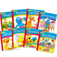 Sesame Street Elmo Manners Books For Kids Toddlers - Set Of 8 Manners Books