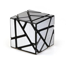 Cuberspeed Ghost Cube 3X3 Magic Cube 3X3 Ghost 3X3X3 Speed Cube Black With Silver Sticker
