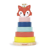 Janod Baby Forest Fox Wood Stacker Toy For Ages 1+