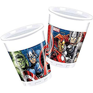 Marvel 46905 Avengers Power Party Decoration Cups Plastic, 200 Ml
