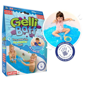 Zimpli Kids gelli Baff Blue from, 1 Bath Pack, Turn Water Into colourful goo, childrens Sensory and Bath Toy, certified Biodegradable gift