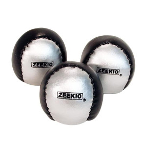Zeekio Beginner Juggling Ball - [Pack Of 3], Millet Fields, Synthetic Leather, Circus Balls, With Panel Designs, 100G, 56 Mm