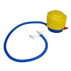 8" Yellow And Blue Bright Portable Foot Pump For Pool