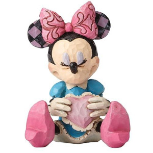Enesco Disney Traditions by Jim Shore Minnie Mouse Miniature Figurine, 3"