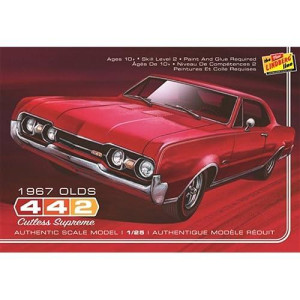 Lindberg Models Ln127 1:25 Scale 1967 Oldsmobile 442 W30 Plastic Model