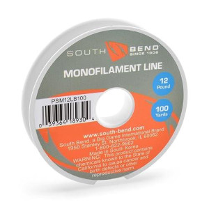 South Bend Psm12Lb100 Pony Spool Mono 12Lb 100 Yd,Multi