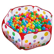Kuuqa Kids Ball Pit Pool Play Tent With Zippered Storage Bag For Toddlers, Pets 3.28Ft (Balls Not Included)
