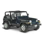 Maisto Plastic Jeep Wrangler Rubicon Diecast Vehicle (1:27 Scale), Metallic Blue