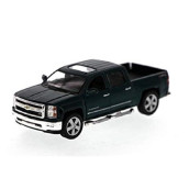 KiNSMART 2014 Chevy Silverado Pick-up Truck, Green 5381D - 1/46 Scale Diecast Model Toy Car