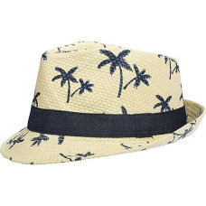 Tropical Luau Fedora Hat - 4.75" X 9.5" (Pack Of 1) - Perfect For Beach & Hawaiian Themed Parties