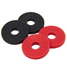 Guitar Savers Premium Strap Locks (2 Pair) - Red & Black