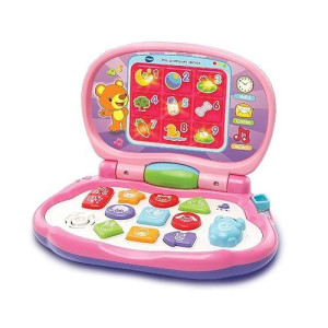 Vtech-Mis First Keys Computer Kids With Three Game Modes Teaching Animals, Colors, Shapes And Musical Notes, Pink (3480-191257)