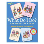Eeboo: What Do I Do? Conversation Flashcards, Helps Develop Empathy Through Illustrations Of Social Situations That Show Complex Emotions, Valuable Communication Skills Formed, For Ages 3 And Up