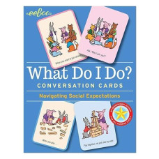 Eeboo: What Do I Do? Conversation Flashcards, Helps Develop Empathy Through Illustrations Of Social Situations That Show Complex Emotions, Valuable Communication Skills Formed, For Ages 3 And Up