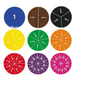 Eai Education Fraction Circles: Numbered - Set Of 51