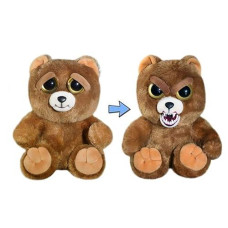 Feisty Pets Sir Growls-A-Lot- Plush Stuffed Bear That Turns Feisty With A Squeeze, 8.5"
