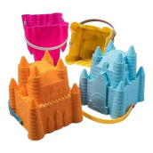 Sand Castle Molds For Kids Set Of 4 | Sand Castle Building Kit Beach Toys | Gift Toy For Kids Aged 1 To 9 - Beach Sand Toys Set | Kids Sand Toys Beach Buckets