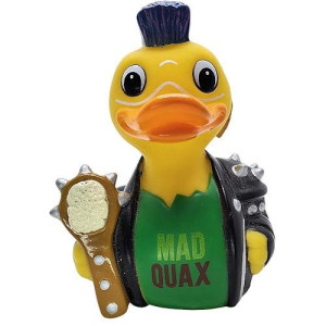 Celebriducks - Mad Quax-The Pond Warrior - Floating Rubber Ducks - Collectible Bath Toy Gift For Kids & Adults Of All Ages