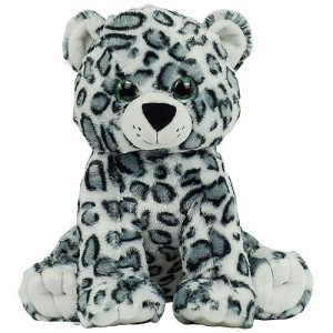 Stuffems Toy Shop Record Your Own Plush 16 Inch Happy Snow Leopard - Ready To Love In A Few Easy Steps