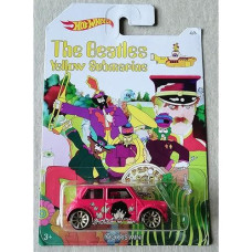 Hot Wheels 2016 The Beatles 50Th Anniversary Yellow Submarine Morris Mini 4/6, Red