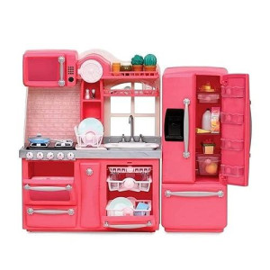 Our Generation By Battat- Gourmet Kitchen (Pink)- Toy, Kitchenette & Accessories For 18" Dolls- Age 3 Years & Up