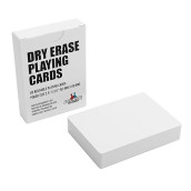 Apostrophe Games Dry Erase Blank Playing Cards, Poker Size - 2.5" X 3.5", 45 Reusable Blank Cards W/Box, Flash Cards, Board Game Cards, Study Guide & Note Cards
