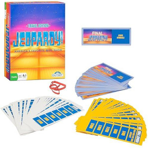 Outset Media Jeopardy The Card Game - Travel Quiz Game With 108 Answers And Questions - Ages 12+