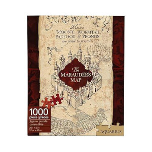 Aquarius Harry Potter Puzzle Marauder'S Map (1000 Piece Jigsaw Puzzle) - Officially Licensed Harry Potter Merchandise & Collectibles - Glare Free - Precision Fit - 20X27In