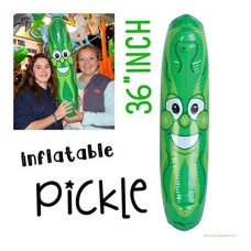 Giant Inflatable Pickle Head - Beach Pool Float Noodle Gag Prank Joke Party Fun