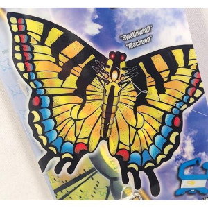 X-Kites 27" Swallowtail Butterfly Nylon Kite With Handle, Line, Quikclip & Skytails Included