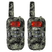 Retevis Rt33 Walkie Talkies For Kids, Army Toy Gifts For 3-12 Year Old Boys Girls,Long Range 2 Way Radio 22 Channel Backlit Lcd Screen Flashlight Vox,Outside Adventures Camping Hiking(Camo, 1 Pair)