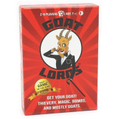 Gatwick Games Goat Lords, Hilarious, Addictive and Competitive Card Game with Goats, Best Card Games for Families, Adults, Teens, and Kids, Makes for Great Stocking Stuffers, 2-6 Players