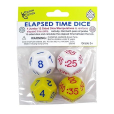 Koplow Games Elapsed Time Dice Classroom Accessories Multicolor, Extra Large (26Mm - 35Mm)