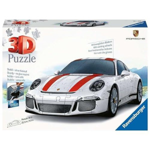 Ravensburger Porsche 911 R 108 Piece 3D Jigsaw Puzzle For Kids And Adults - 12528 - Great For Any Birthday, Holiday, Or Special Occasion