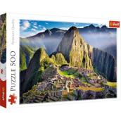Trefl Historic Sanctuary Of Machu Picchu 500 Piece Jigsaw Puzzle Red 19"X13" Print, Diy Puzzle, Creative Fun, Classic Puzzle For Adults And Children From 10 Years Old