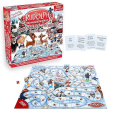 Aquarius Rudolph The Red-Nosed Reindeer Board Game - Fun Family Christmas Gift For Kids & Adults - Officially Licensed Rudolph Merchandise & Collectibles