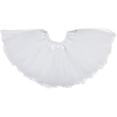Dancina Tutu Little Girls' Classic Ballet Dance Recital Fun Dress Up Costume 2-7 Years White