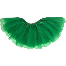 Dancina Tutu Little Girl'S Mardi Gras St Patrick'S Day Parade Costume Ruffled Skirt 2-7 Years Green