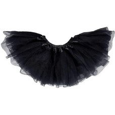 Dancina Tutu Cute Tweens Girls Ballet Fun Color Run Classic Fluffy Skirt 8-13 Years Black