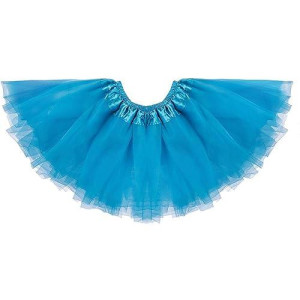 Dancina Tutu Big Girls' Running Skirt And Retro Tulle Dress Up Costume Gift Set 8-13 Years Turquoise