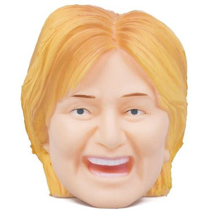 Play Visions Hillary Clinton Squash & Toss Political Head - Create All Kinds Of Facial Expressions By Squeezing Her Head! - Throw It With Your Friends Or Keep It On Your Desk As Funny Office Decor
