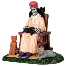 Lemax Spooky Town Former Cat Lady # 62428