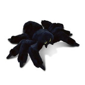 DolliBu Plush Spider Stuffed Animal - Soft Fur Huggable Black Spider, Adorable Playtime Plush Toy, Cute Desert Animals Cuddle Gift, Super Soft Plush Doll Animal Toy for Kids & Adults - 11 Inch