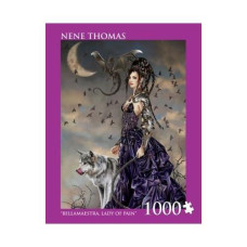 Nene Thomas Bellamaestra - Lady Of Pain 1000 Piece Puzzle - Gothic Wolf Dragon And Mistress